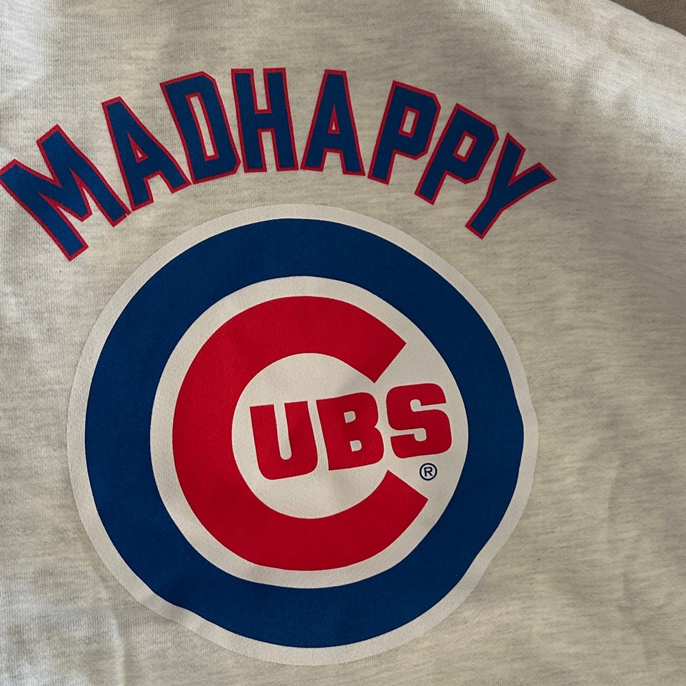Cubs Heavyweight Fleece Hoodieby MADHAPPY! NWT
